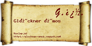 Glöckner Ámos névjegykártya